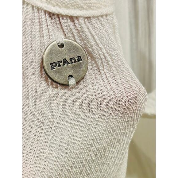 PRANA NWT Fernie Wide Leg Jumpsuit Swim Cover-Up, Size Medium, White - Picture 8 of 12